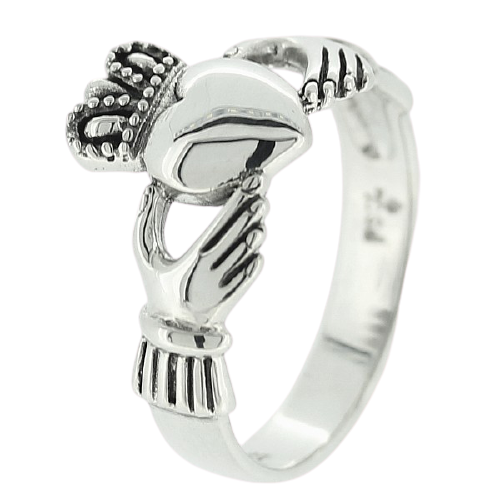 Mens Claddagh ring Irish Charm